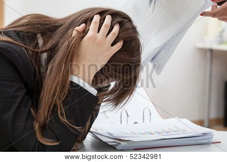Dejected Female Employee