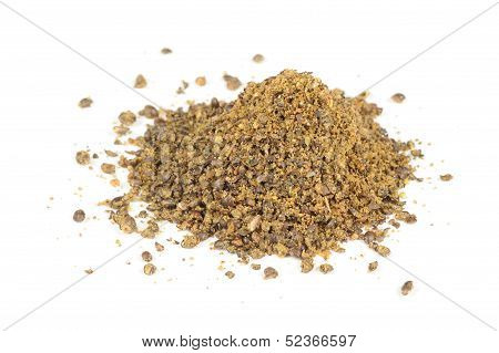 Pile Of Groundbait Isolated On White Background