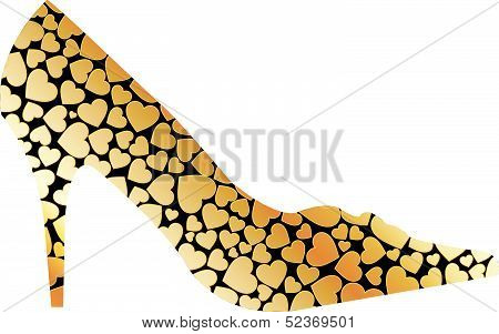 Gold shoe