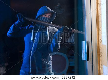 Burglar At Work