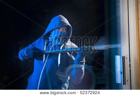 Burglar At Work