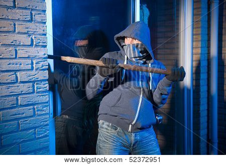 Burglar At Work