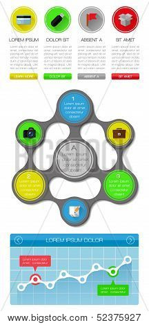 Ui, infographics and web elements