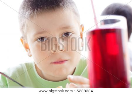 Glas kirsebærsaft