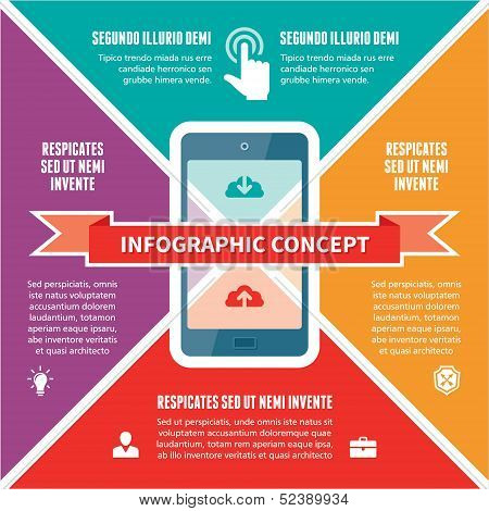Infographic Concept - Vector Scheme with Icons