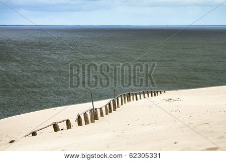 Sand Dune In Curonian Gulf