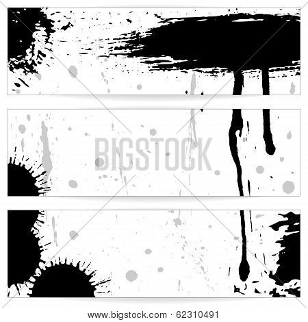 Grunge vector banners