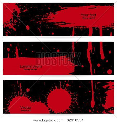 Grunge vector banners