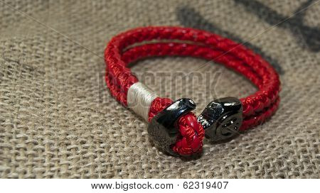 leather men bracelet