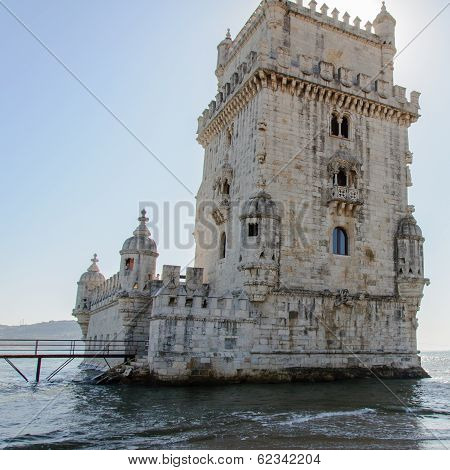 Belem Tower ( Torre De Belem) In Lisbon, Portugal