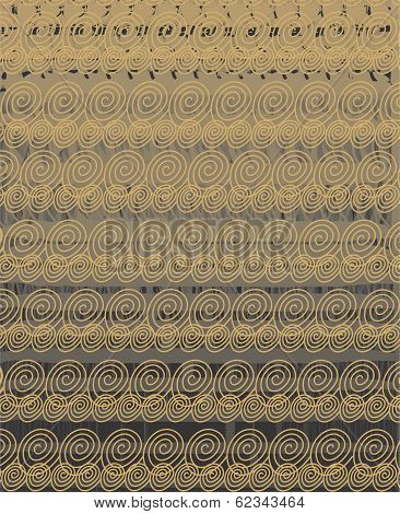 Black and yellow waves