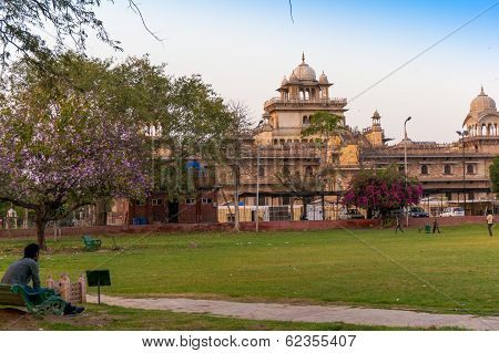 Man Looking At Monument Jaipur