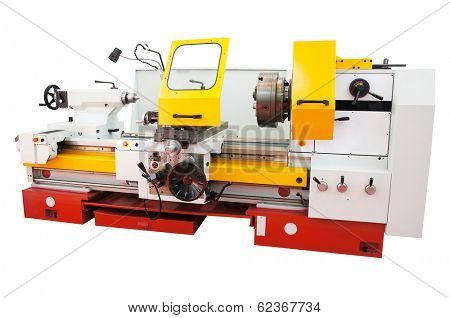 lathe isolated under the white background