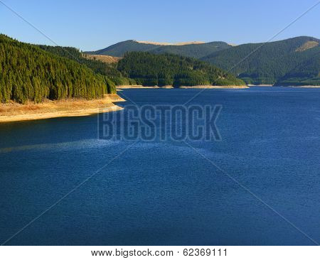 Dam Lake in Romanian Carpathians