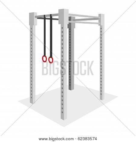 Vector Gymnastics Element Illustration Isolated On White Background