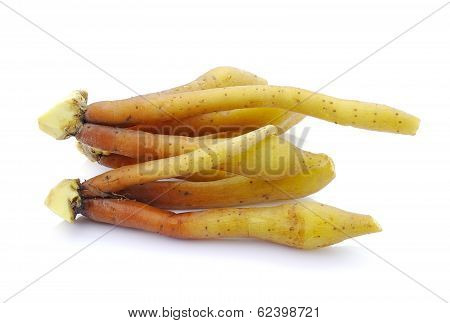 Fingerroot, Kaempfer, Boesenbergia On White Background