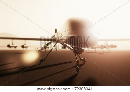 Military Predator Type Drones Base