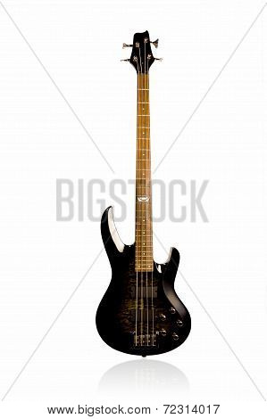 Beautiful Black Electric Bass Guitar