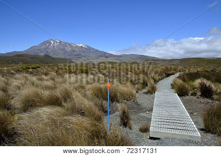 Tongariro Trail In New Zealand.
