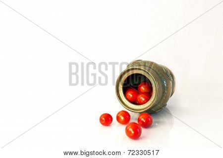 Cherry Tomatoes and Vase