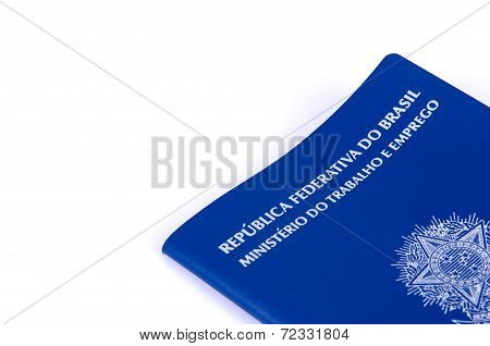 Brazilian Work Document And Social Security Document (carteira De Trabalho)