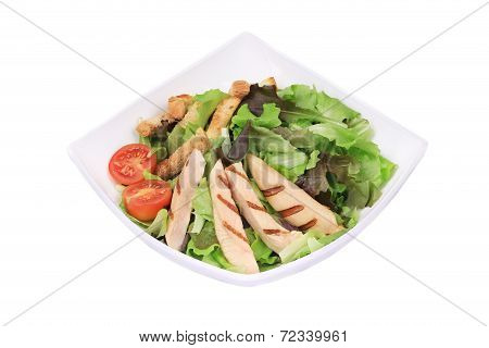 Beautiful caesar salad.