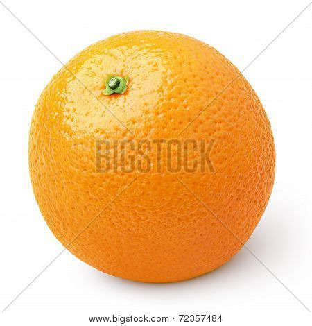 Ripe Orange Citrus Fruit Isolated On White