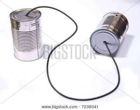 Teléfono de lata