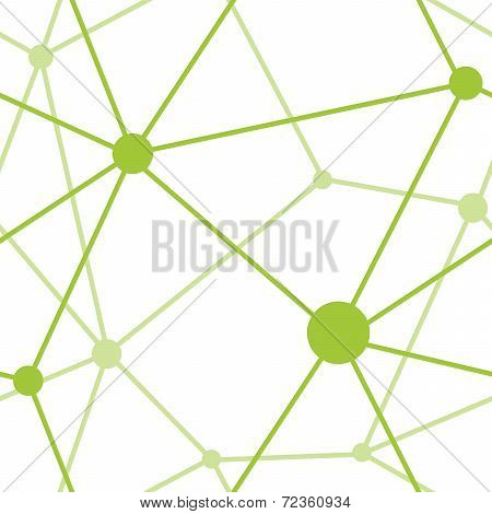 Green Triangular Geometric Network Pattern