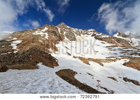 Tavela Peak In Stelvio National Park