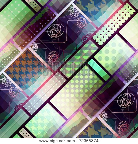 Geometric pattern with effect waves