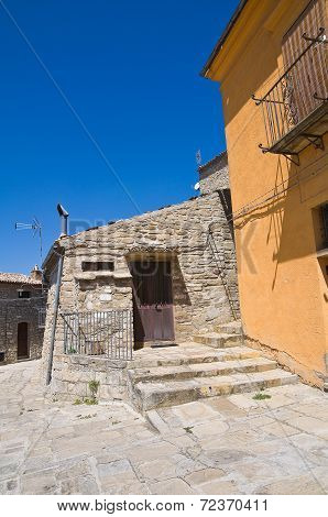 Alleyway. Guardia Perticara. Basilicata. Italy.