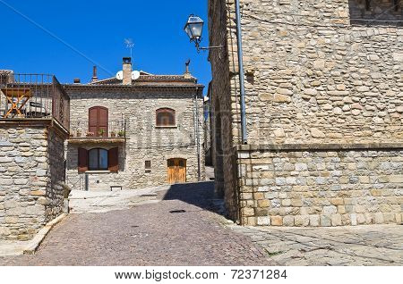 Alleyway. Guardia Perticara. Basilicata. Italy.