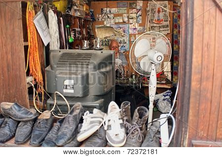 Old shoe repairman