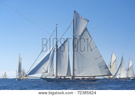 Ancient Sailing Boat  Classic Yachts Challenge On Sept 10-14 2014 Im
