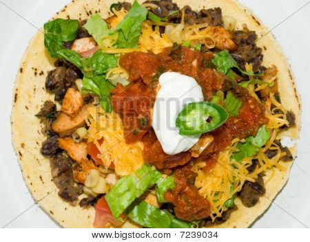Gourmet Mexican Tostada Or Taco Dinner