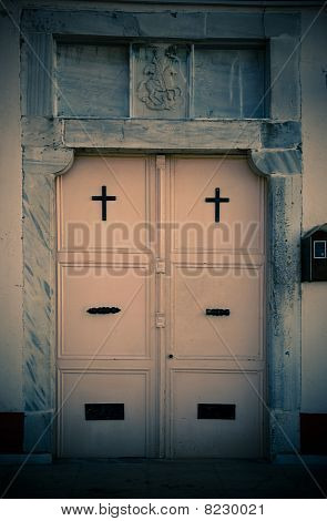 Gamle kirke døren / Split Toning