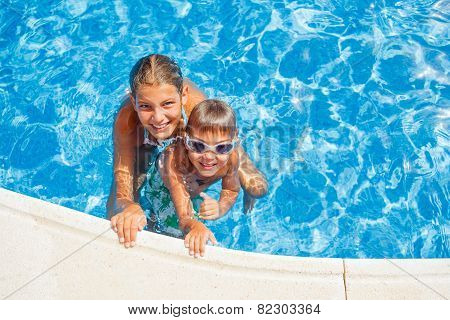 Kids in the pool