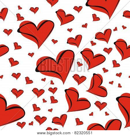 textured seamless patterns backgrounds. valentine's day.