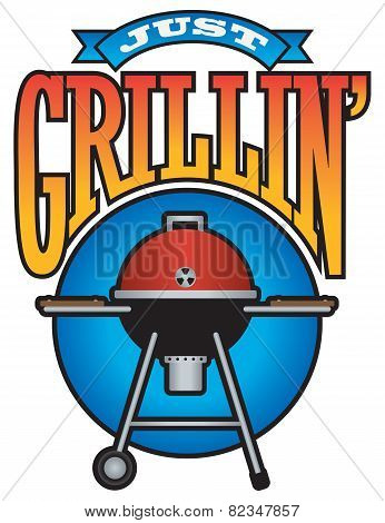Just Grillin' Barbecue Party Graphic