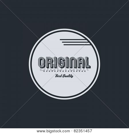 original badge label