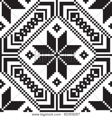 Belorussian Ethnic Ornament, Seamless Pattern. Vector Illustration