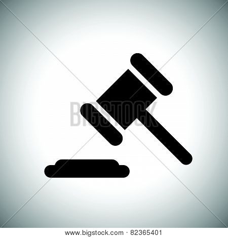 Judge Or Auction Hammer Icon