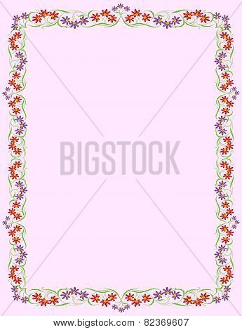 Frame with tiny flowers
