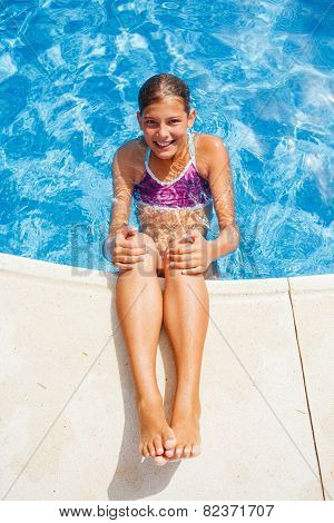 Girl in the pool