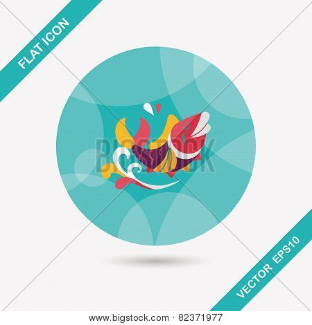 Chinese New Year Flat Icon With Long Shadow,eps10, Chinese Decoration Means 
