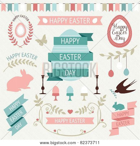 Easter design elements.