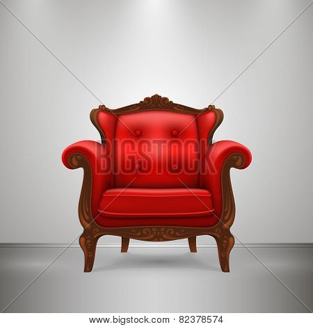 Retro chair red