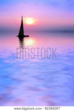 landscape of soft colors