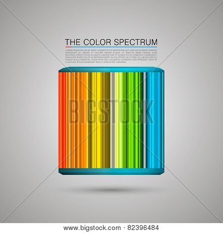 The color spectrum. Vector illustration